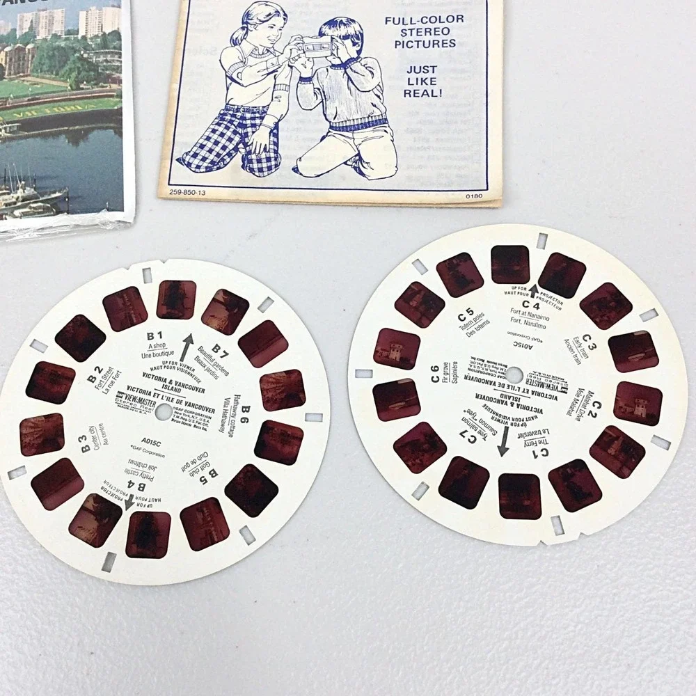 Vintage GAF View Master Canada Victoria Vancouver Island 3 Reel Set A015C Travel